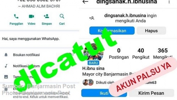 penipuan atas nama pejabat di banjarmasin